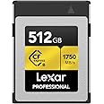 Lexar Professional 512GB CFexpress Type B Memory Card, Up To 1750MB/s Read, Raw 4K Video Recording, Supports PCIe 3.0 and NVMe
