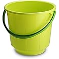 Kuber Industries Unbreakable Strong Plastic Bathroom Bucket 13 LTR (Green) -CTKTC42951