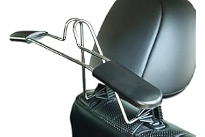 BAYLI 2er Set - Business Autokleiderbügel für Kopfstütze | Universal KFZ Reisebügel | Stabiler Teleskop Kleiderbügel zur Befestigung an der Kopfstütze | Car Dressbutler | PKW Rücksitz Aufhänger