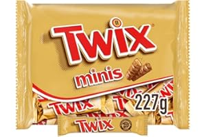 Twix Minis Barritas de Chocolate con Leche, Galleta y Caramelo, Ideal como Regalo (227 g)