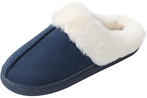 JOMIX Kapcie Damskie Zimowe Ciepłe Kapcie Damskie Zamknięte Pluszowe Kapcie