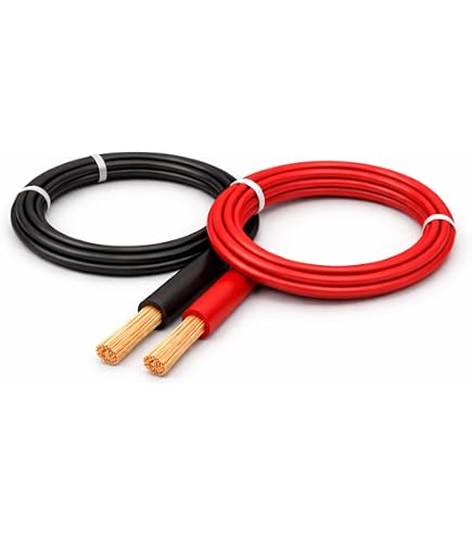 Electrosmart Cavo Elettrico Piatto 2x2mm² | Rosso/Nero | Per Auto, Barca, Marina | 10 Metri | 12V/24V 25 Amp