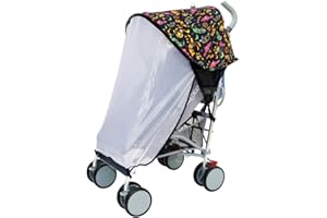 Dreambaby F284 Extenda-Shade® Kinderwagen Sonnenschutz Sonnenverdeck Sonnendach universal EXTRAGROSS mit Seitenschutz, schwarz