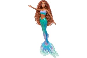 Mattel Ariel-docka från Disneys Den lilla sjöjungfrun, sjöjungfrudocka med karakteristiska kläder, leksaker inspirerade av Di