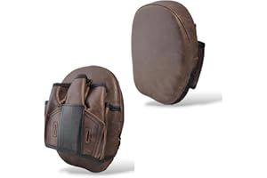 MMASPORT Curved Mini Focus Pad Leather Vintage Retro Style Glove Passata Muay Thai Kick Boxing