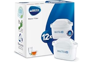 BRITA S1330 MAXTRA+ water filter cartridges, compatible with all jugs for chlorine and limescale reduction, 12 pack