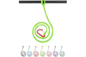 ‎ABAHUB Abahub Paddle Leash Kayak Paddle Lead Safety Lead Elastic Safety Rope with Carabiner Hook for SUP Kayaking Boating Canoeing Kayak Paddle Accessories 150-210 cm