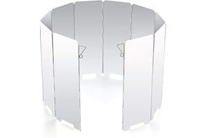 Diswoe 10 klappbare Windschutzscheiben für Camping, Küche, Gasherd, Schild, Windschutz, Windschutz im Freien