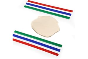 GWHOLE 6 Pcs Règles à Pâtisserie pour Rouleaux à Pâte (Hauteur 2mm 4mm et 6 mm)