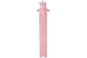 LIVIVO 2L Extra Long Hot Water Bottle with Soft, Removable and Washable Fleece/Knitted/Faux Fur Cover - Giant Size Ideal for Full Body (Unicorn)