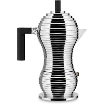 Cafetière Espresso Alessi Pulcina - Design Michele De Lucchi - Compatible Induction - 6 Tasses - Rouge