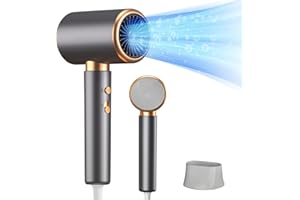 Journeyside 2000W Haartrockner Ionen, Professioneller Haartrockner mit 1 Fön Concentrators, 2 Geschwindigkeit/3 Temperaturstufen + Abkühlstufe, Überhitzungsschutz, für Home-Styling