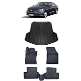 Matmaster Renault Megane 4 2025 Model İle Uyumlu 5D Premium Ekstra Havuzlu Paspas Ve Bagaj Havuzu Set