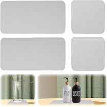 Set 6 Sottobicchieri In Pietra Di Diatomite Assorbente Con Supporto – Asciugatura Rapida, Antiscivolo, Regalo Ideale