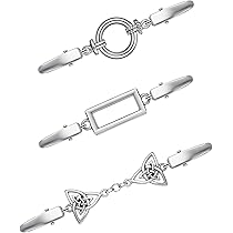 Spille Per Maglione Vintage PATIKIL 2 Pezzi – Fermagli In Lega Con Strass, Tono Argento, 10x2 Cm, Per Colletti E Abiti - 3