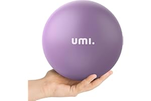 ‎AMAZON BRAND - UMI Amazon Brand - Umi Gymnastikball Klein, 23-25 cm Pilates Ball, 9 Inch Soft Yoga Ball mit aufblasbarem Strohhalm für Pilates, Yoga, Ganzkörpertraining, Verbesserung des Gleichgewichts