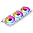 PHANTEKS M25 Gen2 PC Fan 120mm RGB 3-Pack – Reverse Blade Gaming PC Fan White | PWM Fan - up to 2,000 RPM - Modular System - High Airflow - Low Vibration - Quiet