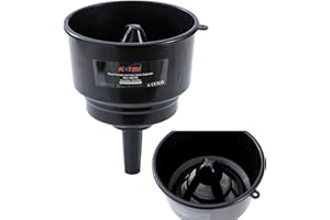 KATSU Tools Portable Fuel Filter Funnel Diesel Water Separator, 21cm Large Wide Mouth, Upto 20L, for Vehicles Motorcycles Generators and More 482700