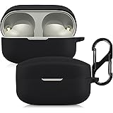 kwmobile Silikonfodral för hörlurar kompatibelt med Sony WF-1000XM4 - skyddsfodral - svart