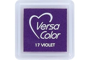 Tsukineko IMAGINE Pigmento VersaColor Inkpad 1" cubo-Viola, Violet, One Size