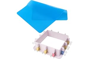 Attuslla Alloggiamento Regolabile per stampi in Silicone, Telaio in plastica per stampi in resina fai da te, stampi per candele, stampi per sapone