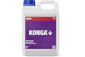 Konga Decapant Forte - Detergente professionale per tubi altamente alcalino, scioglie grassi, capelli e blocchi organici, per grandi cucine, scarichi industriali e applicazioni esigenti (5 l)