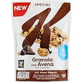 Kellogg's Special K Granola Black Chocolate 320 g | Crispy oatmeal, wheat and barley granola with dark chocolate, delicious w