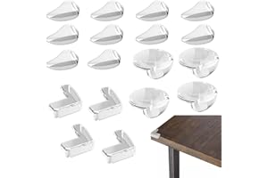 Beylos 18Pcs Transparent Table Corner Protectors for Baby Strong Adhesion Baby Corner and Edge Protectors for Protecting Corners of The Furniture Prevent Children From Being Injured
