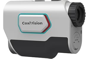CoxiVision Rangefinder with Slope for Golf & Hunting, 1300-1500 Yards High-Precision Range Finder, 6X Magnification, Flagpole-Lock Vibration, Bow/Rifle Mode, Slope Measurement