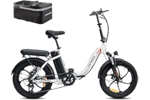 Fafrees [ Official F20 20 * 3.0 inch Ebikes 250W Motor, Folding Electric Bike with Removable 36V 16AH Battery, Smart Women's Electric Bicycle with Pedal Assist, Men's Electric City Bicycle