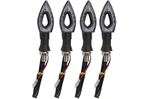 ROSENICE 4pz Indicatore di Direzione Moto 12 LED SMD Lampada Segnale Impermeabile 12V, Giallo