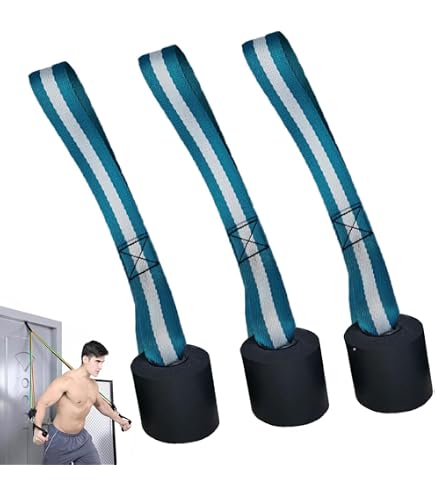 Cinghia Di Ancoraggio Per Porta Fitness - Sistema Di Resistenza Regolabile 5 M, Con Anelli Metallici, Per Esercizi A Casa E In Viaggio