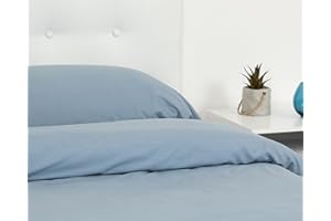 TRAMAS+ Funda Nórdica 100% Algodón, Cama 180, Funda edredón de 270x240cm y 2 Funda de Almohada 110x45cm, Certificado Oeko Tex - Indigo