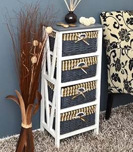 Amazon.de: Lounge Schrank Flur für Bad, 4 Körbe, Farbe ...