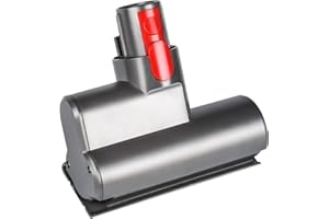 ALLOYTOOL Mini buse turbine pour aspirateur Dyson V7 / V8 / V10 / V11 / V15, rouleau de brosse à dégagement rapide pour canapé, siège auto, fauteuil, élimine les acariens et les allergènes