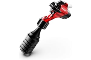 MAST TATTOO Mast Flash obrotowa maszyna do tatuażu z napędem bezpośrednim Aluminiowa rama z uchwytem RCA Connect dla artystów tatuażu (czerwona)