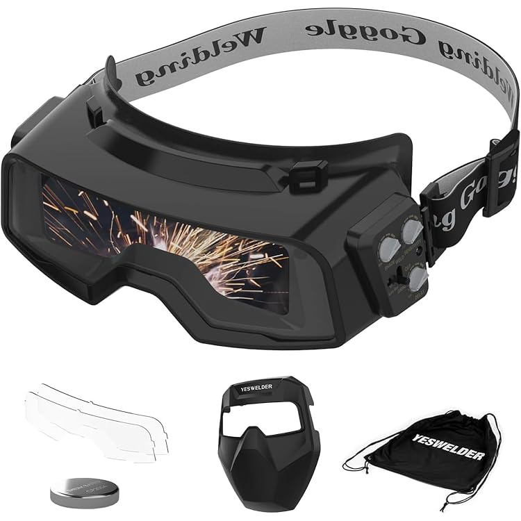 Weytoll Solder Glasses Automatic Darkening Welding Mask Eye Protection for TIG MIG MMA Professional Welding Glasses