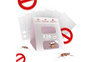 BEKABA Trampas para Cucarachas Adhesivas 36 Unidades – Sin Veneno, Seguras para Mascotas y Niños – Trampa Anti Cucarachas Profesional con Atrayente – Elimina Plagas de Forma Efectiva en Casa, Cocina y Desagü