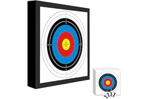 Fiita 1/2 Pack tir à l'arc cible EVA mousse cibles pour la pratique de tir arrière-cour avec flèche tirateur arrière-cour tir ciblage, 20 '' durable arc et flèche pratique cible bloc avec papier cible