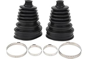 EQULUP 2 fundas para juntas homocinéticas, fundas universales para juntas homocinéticas de velocidad constante, fundas flexibles para juntas homocinéticas con abrazaderas para automóviles