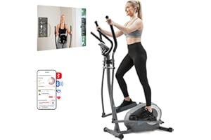 JLL FITNESS JLL Smart 2-in-1 Upright Elliptical Cross Trainer, Compact Full-Body Home Workout Machine with Arm/Leg Cardio Exerciser, Low-Impact, Heart Rate Monitor, Bluetooth Fit App, 8 Levels Magnetic Resistance