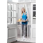 Orret Home FAY-TEK Tulle Window Fly Screen, Insect And Fly Blocking Tulle Fly Screen For Velcro Glass And Pimapen (60x210 Door Size)