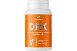 Vonderweid - DRK ARTICOLAZIONI | Capsule di Collagene Marino Idrolizzato con Glucosamina - MSM - Boswelia e Rosa Canina | Integratore Collagene Alto Dosaggio per Articolazioni Cartilagine Ossa | 160g