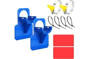 KATELUO 2 PCS Support de Tuyau de Piscine, Support pour Tuyau D'eau de Piscine, Support de Tuyau d'eau, Empêche Le Tuyau de Tomber, Accessoire de Piscine, pour Tuyaux d'un Diamètre de 26-38mm (Bleu)