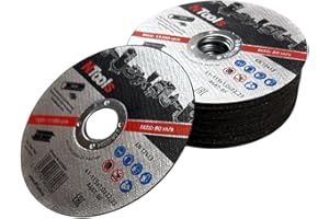 NTools SDC – Dischi da taglio 115 x 1,0 x 22,23 mm, 25 pezzi | Dischi da taglio 115 per ferro, sottili e resistenti, ideali per il taglio di metallo, acciaio e acciaio inossidabile (Inox)