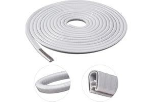 SOEWIOU Protection Portiere Voiture, 10M Protections Bord Portière De Voiture, U Forme Portière de Voiture Joint en Caoutchouc Protecteur, Pas Besoin de Coller, Convient à la Plupart des Voitures (10M Blanc)