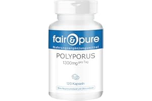 Fair & Pure® - Polyporus umbellatus - Polyporus 1300mg - Vegan - Polvere in capsule - 120 Capsule