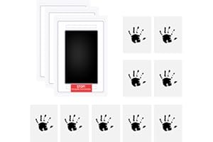 KDJXZ Inkless Baby Hand and Footprint Kit 12PCS, Clean Touch Ink Pad Paw Print for Dogs and Cats, No Mess Baby Footprint Kit & Handprint Kit Suitable for Pet Baby Hand and Foot Keepsakes
