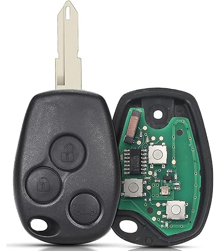 Clé Télécommande Renault Megane/Scenic/Clio/Kangoo - 433Mhz ID46 - Prête à Programmer - KASER