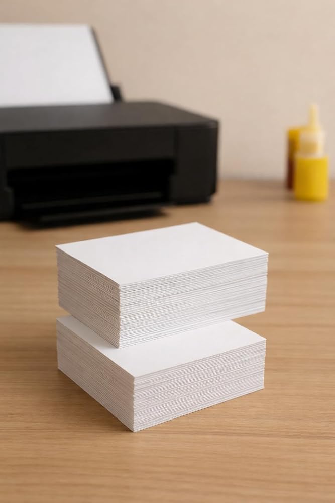 250 gr 1. Hamur Boş Davetiye Kartı 10x15 cm – Yazıcı Uyumlu Beyaz Kart – 100 Adet
